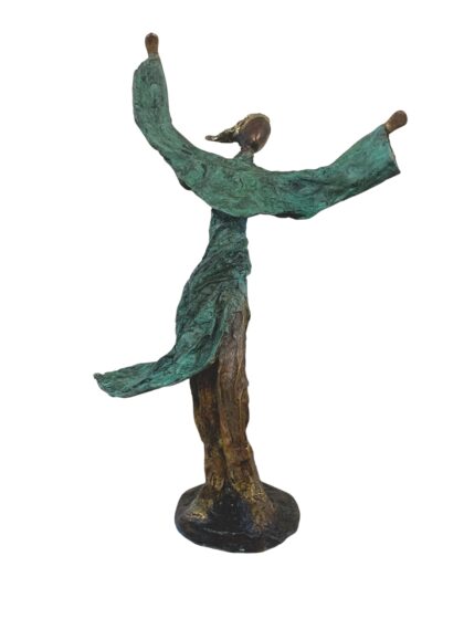 Le Danseur - bronze - oeuvre unique - patine brune et verte - oeuvre unique